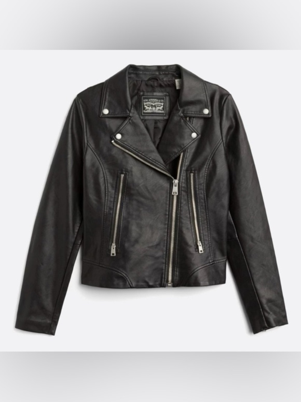 Levi's Women's Black Leather Moto Jacket
